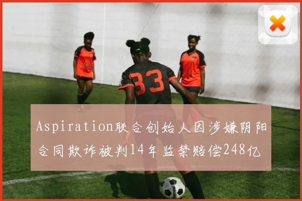 Aspiration联合创始人因涉嫌阴阳合同欺诈被判14年监禁赔偿248亿